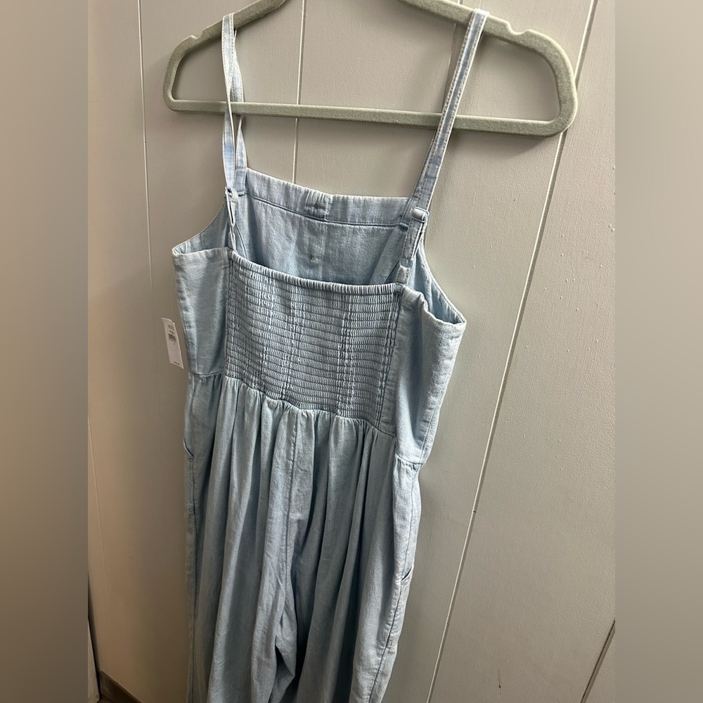 Old Navy Light Blue Denim Jumpsuit with Button Front detail - Picture 5 of 6